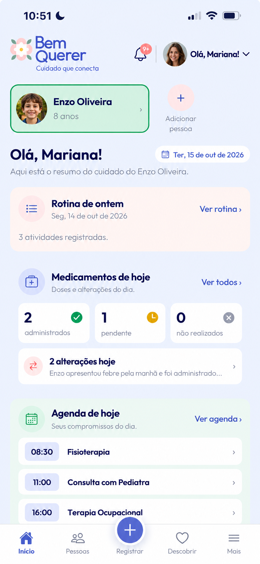 Demonstração do app Bem Querer
