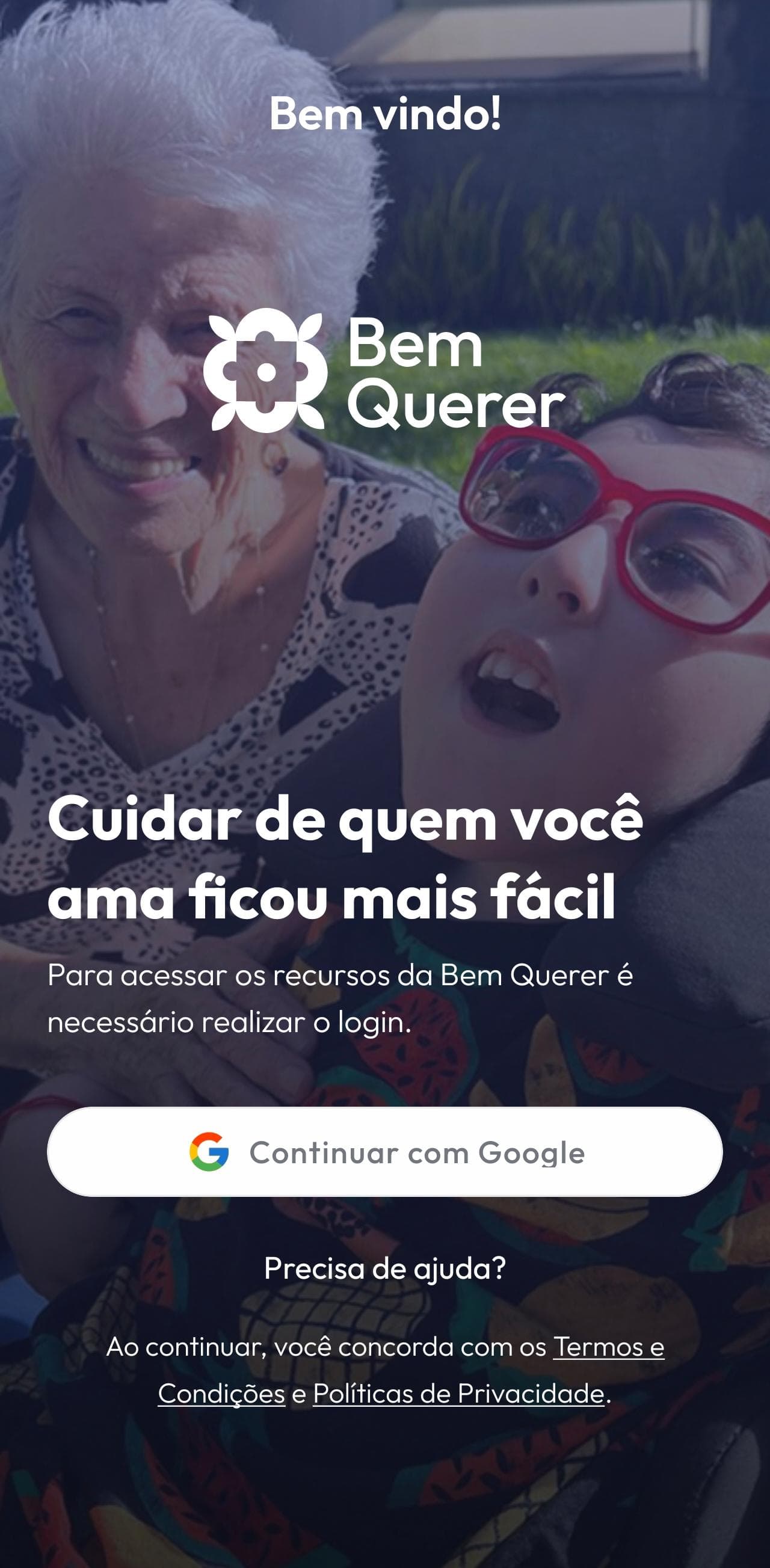 Demonstração do app Bem Querer